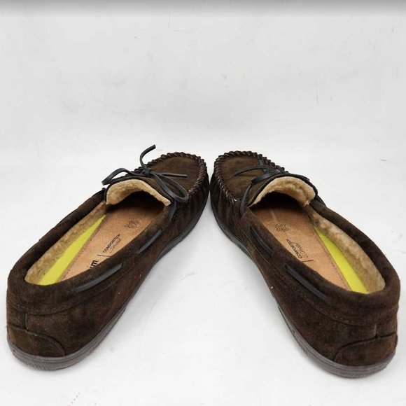 Men\'s 11 Florsheim Cozzy Tie Slippers in chocolate brown main image 9